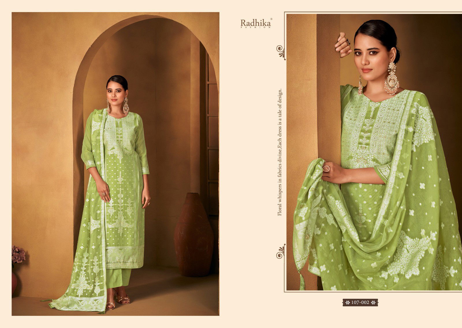 Azara Banarasi   by Radhika Adha Vol 3 Cotton Jacquard Dress Material